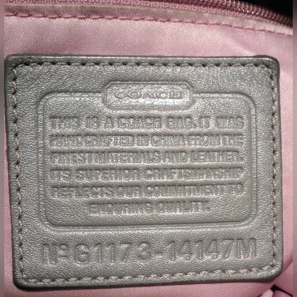 Coach Signature Op Art Convertible Hobo Handbag - Picture 15 of 16